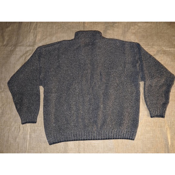 Eddie bauer Men’s Xl gray knitted sweater quarter zip - Picture 2 of 4
